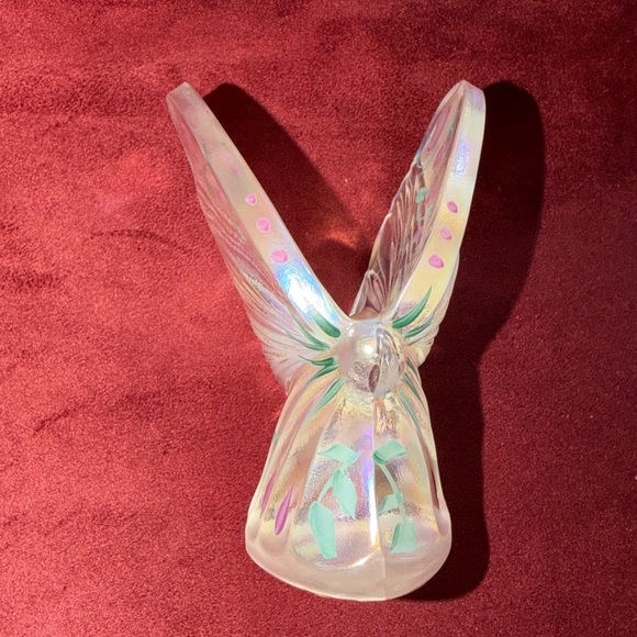 Fenton vintage Iridescent butterfly original tag & signed by artist. Gorgeous. - Picture 7 of 8